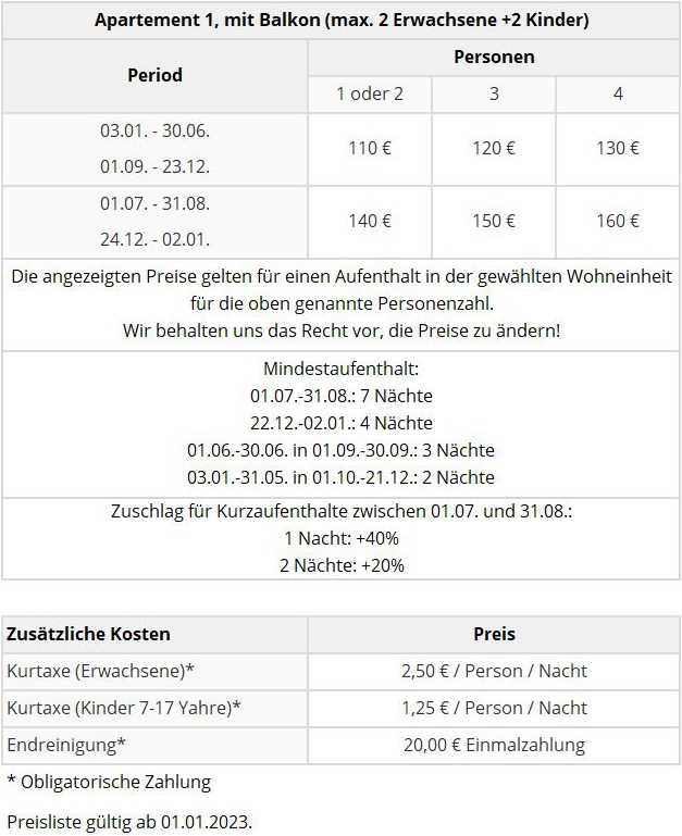 Ferienwohnung 1